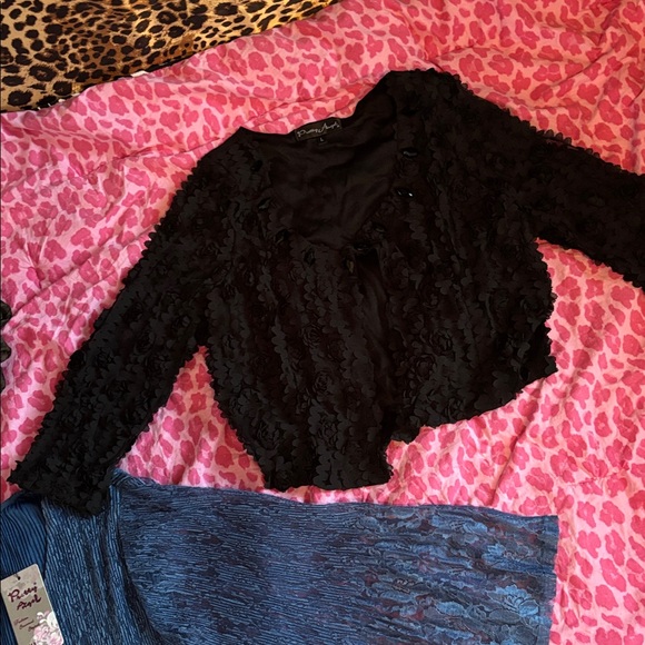 Pretty Angel Whimsygoth fairycore BUNDLE Large One Size dress, sweater, scarf - Picture 4 of 9